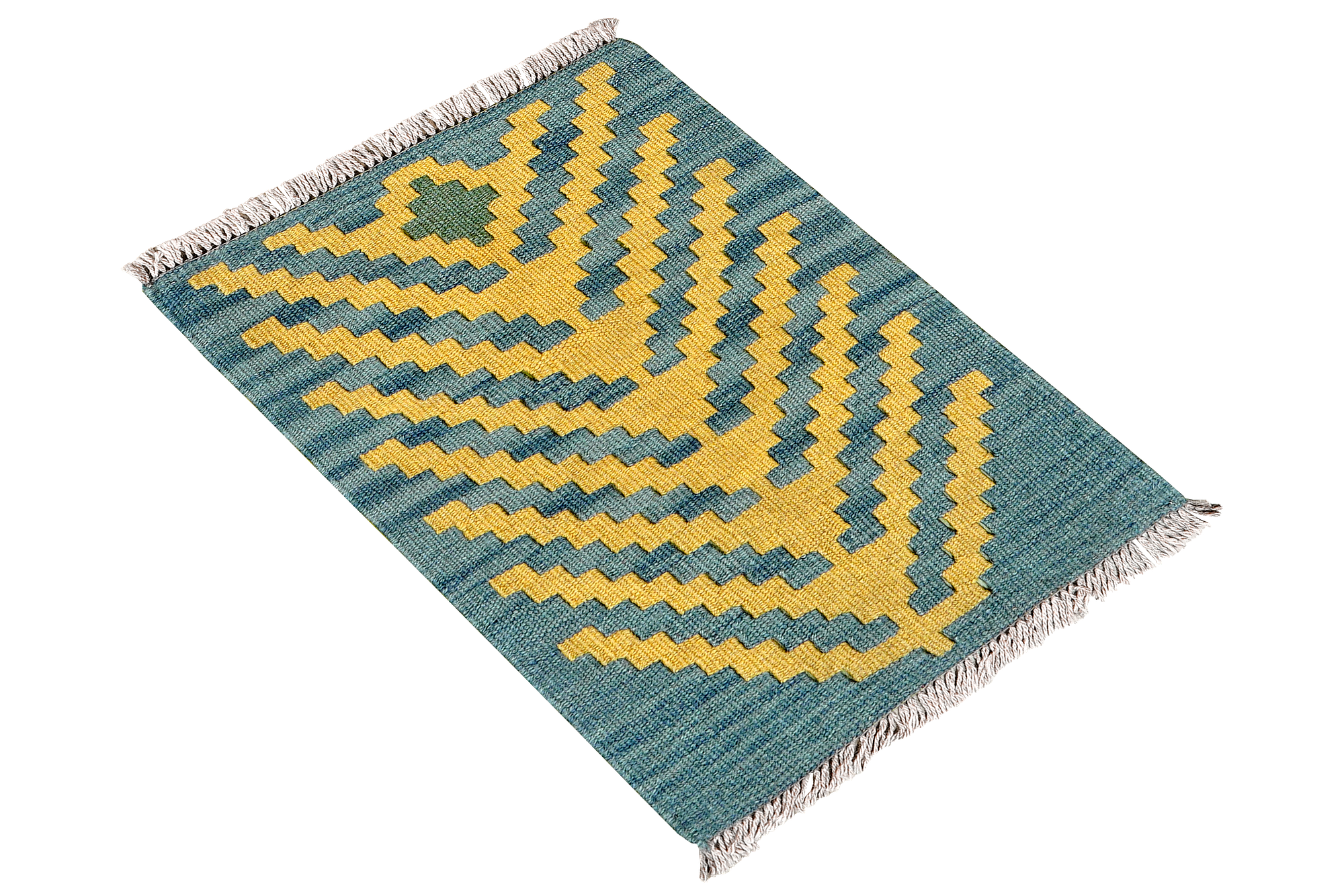 Kilim Gashgai Teppich Wolle Blau 2