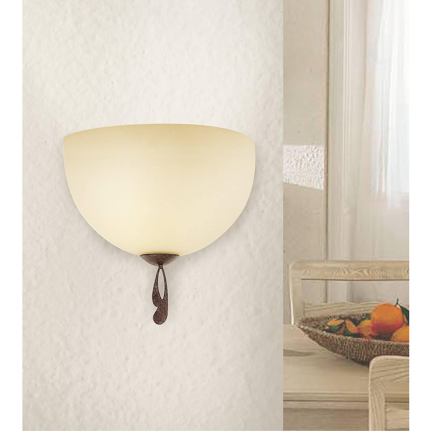 Wall lamp 1910 II Frosted glass Iron 2