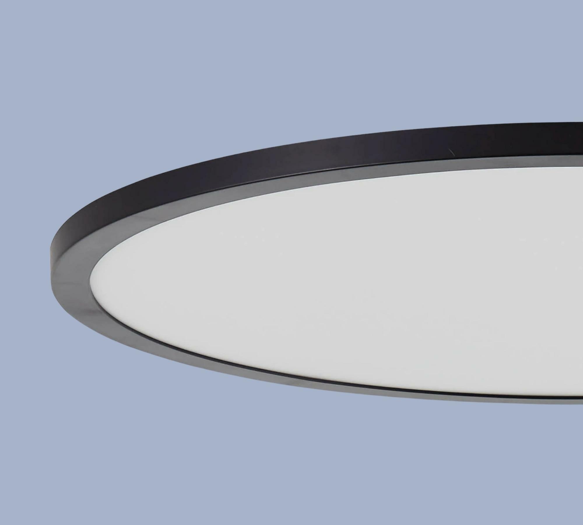 1-flame LED ceiling light Plastic Black 3