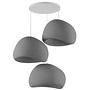 3-Flammig Wabi Sabi Claylights Pendelleuchte Beton Grau 6