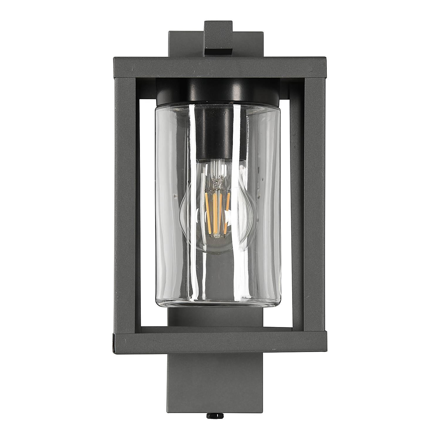 Lunga Typ A Wandleuchte Klarglas Aluminium 1-flammig 2