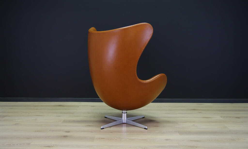 Egg Sessel Leder 1960er Jahre 9