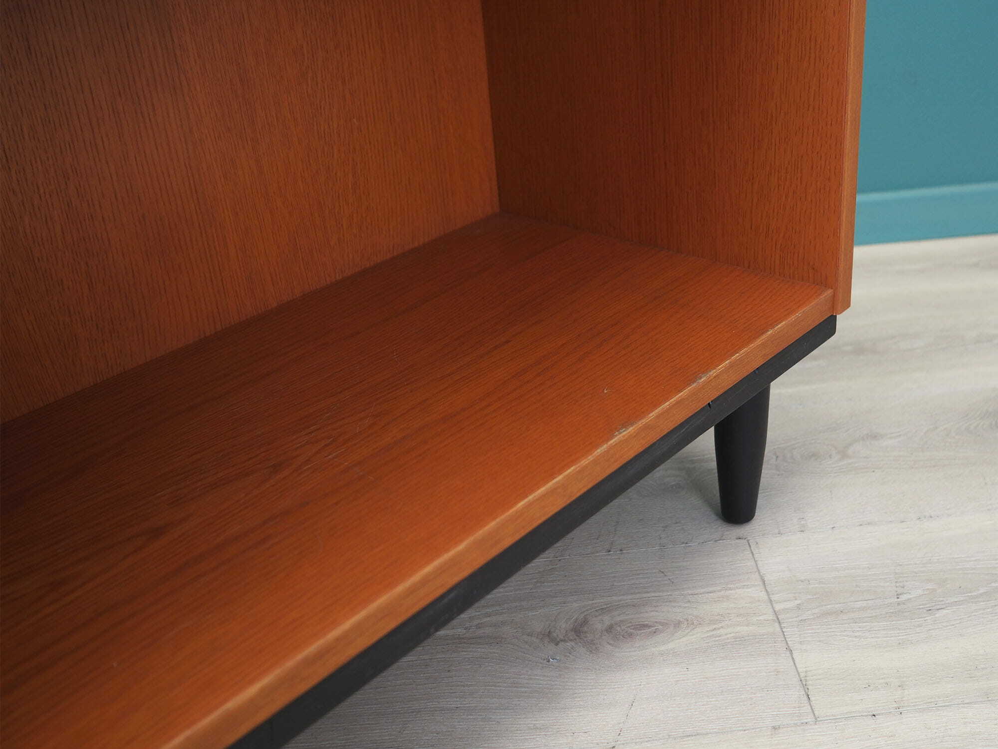 Vintage Bookshelf Wood Brown 1970s 5