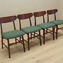 4x Sedia da pranzo in legno di teak anni '70 4