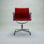 Eames EA 108 Aluminium Chair Leder Rot 6