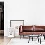 UTILITY 3-Sitzer Sofa Leder Schwarz 7