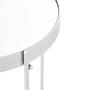 Allure Runder Hoher Beistelltisch Eisen Silber 4