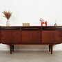 Vintage Sideboard Teakholz Braun 1970er Jahre 1