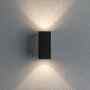 Outdoor wall light 2-flame aluminum black 3
