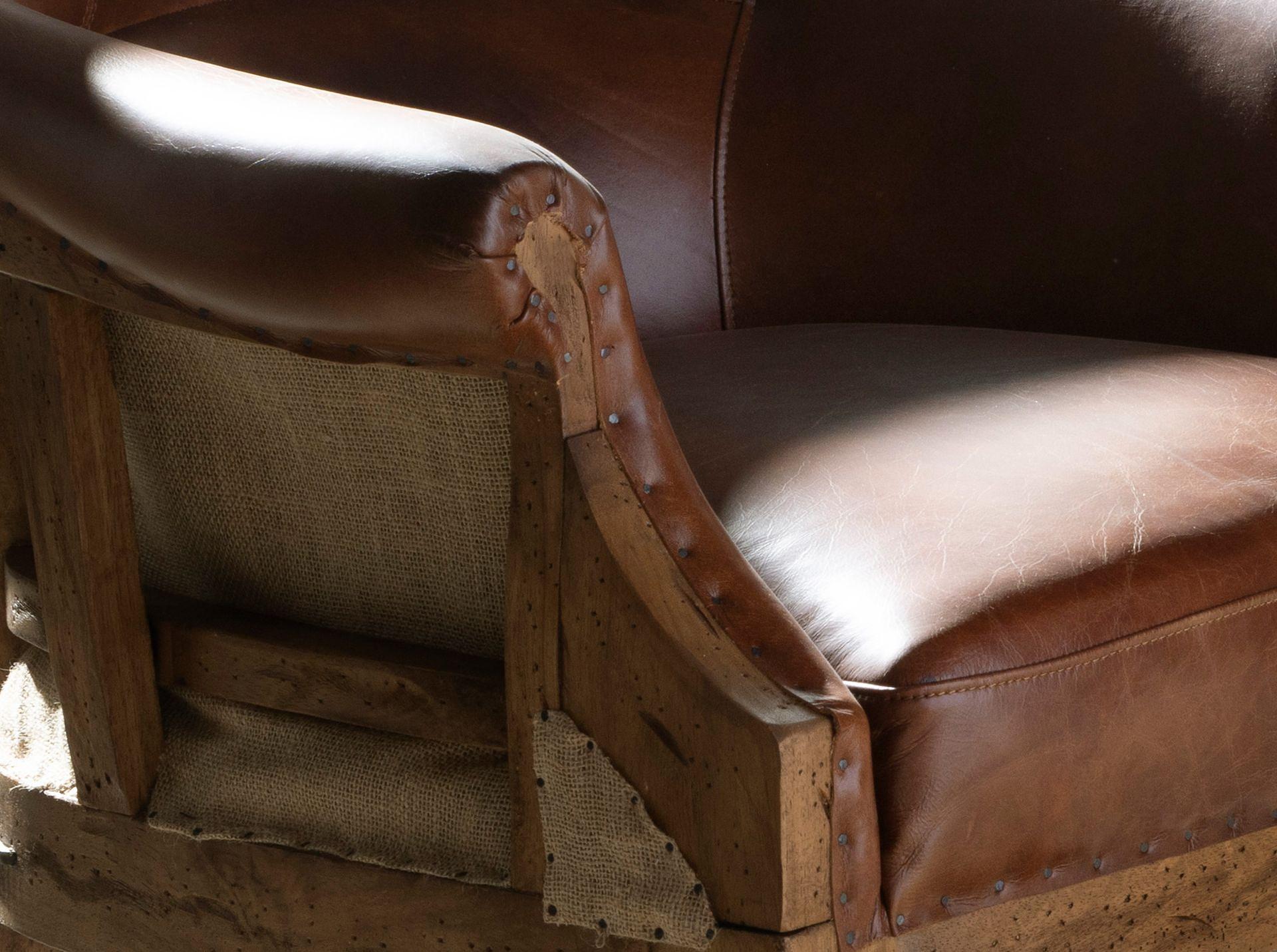 Sessel Leder Cognacbraun 4