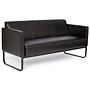 BALI BLACK 3-Sitzer Sofa Kunstleder Schwarz 1