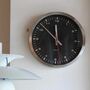 Era Wanduhr Glas Edelstahl Matt Ø 40cm Schwarz 63214 2