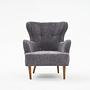 Karina Armchair Chenille Fabric Gray 5
