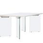Ester Dining Table Glass Concrete look 100x180cm 4