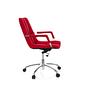 SARANTO Office chair with casters Fabric Red 3
