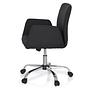 FLOW Office Chair Swivel with Casters Fabric Black 8
