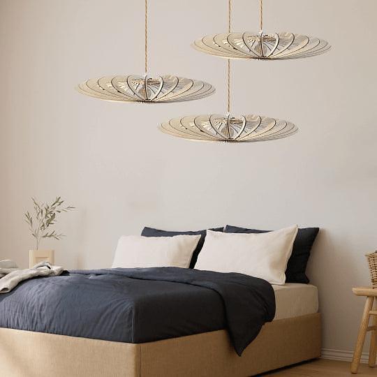 NEO Pendelleuchte Holz Weiß 85cm 5