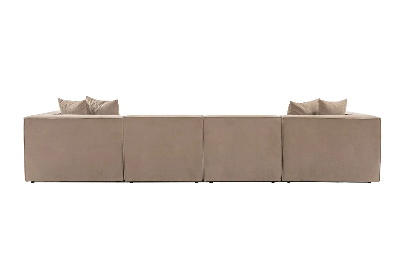 Emma Sofa 4-Sitzer & Fußhocker Cappuccino 2