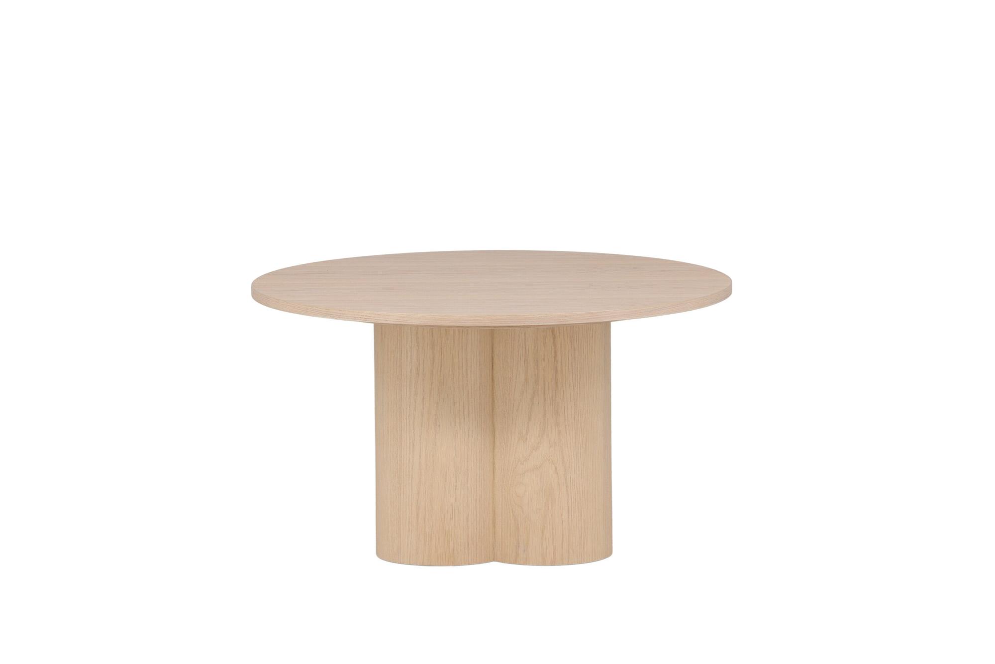 Olivia Couchtisch MDF Weiß  Ø80cm 3