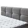 Chicago Boxspringbett mit Bettkasten & Topper Silber 4