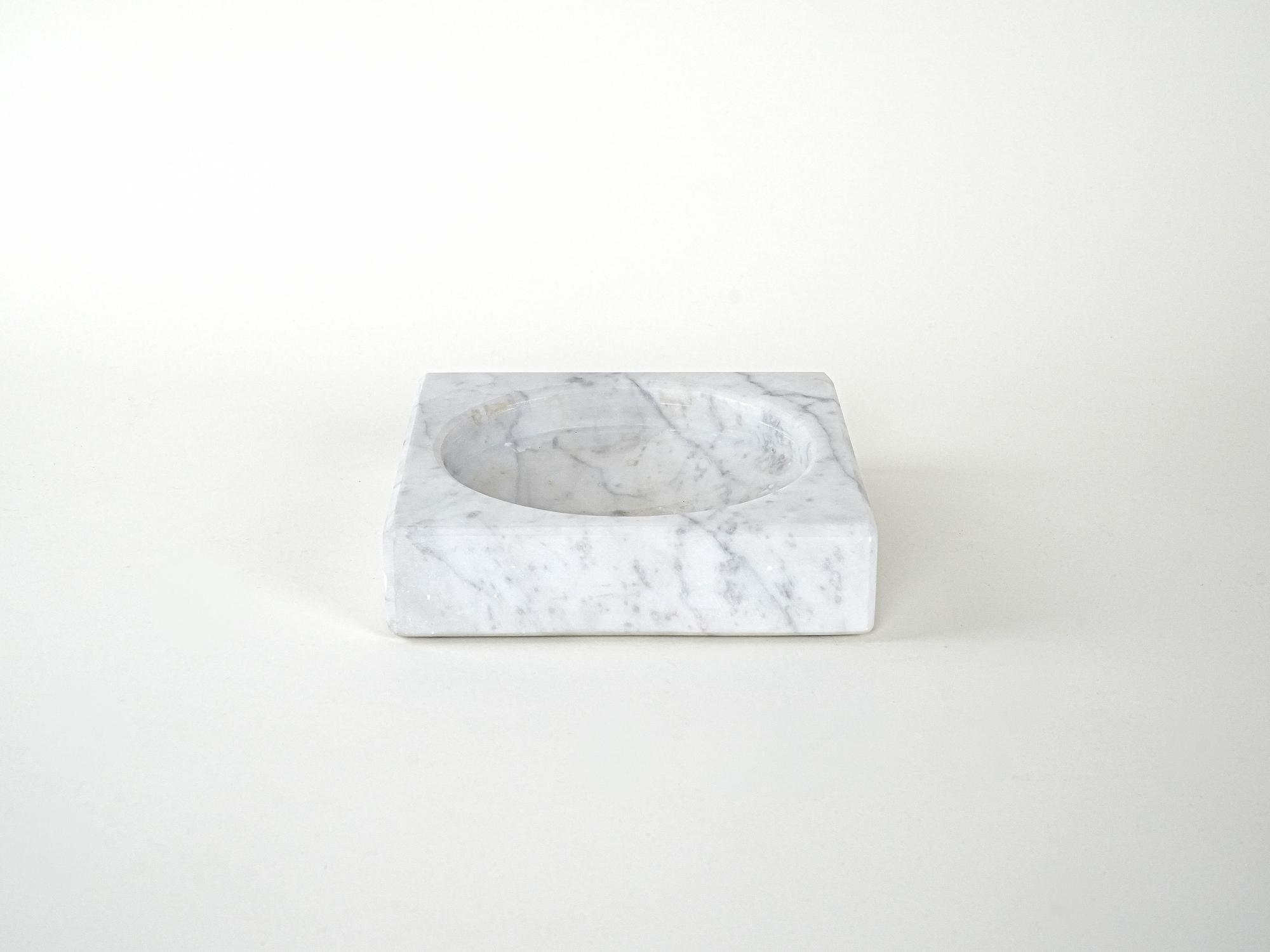 Marmorständer Weiß Grau 1970er Jahre 2