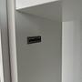 Bookless TV-Regal Holz Glas Weiß 1