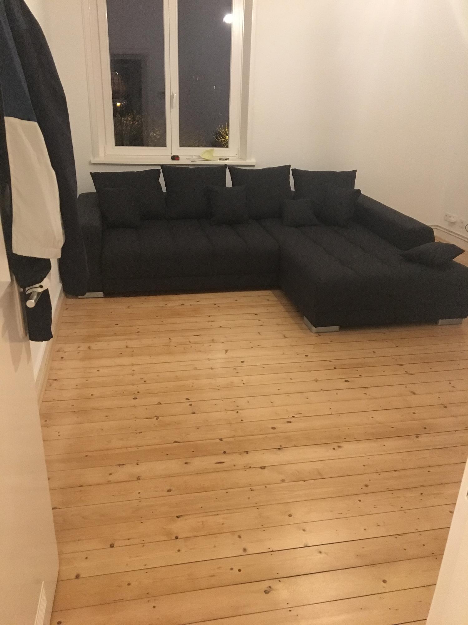 Mustang Ecksofa Rechts mit Bettfunktion Schwarz 0