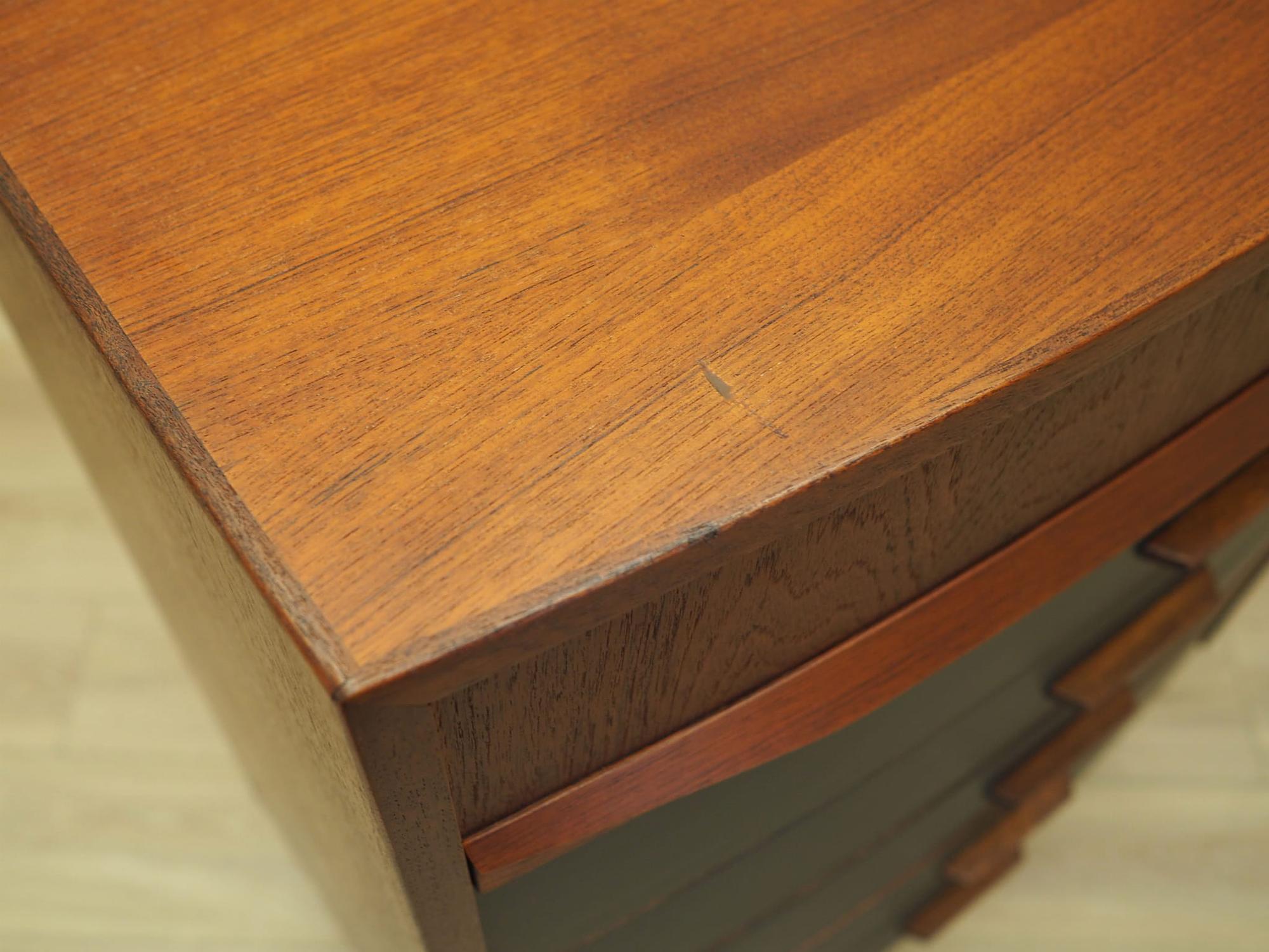 Chest of drawers Teak wood 1970s 6
