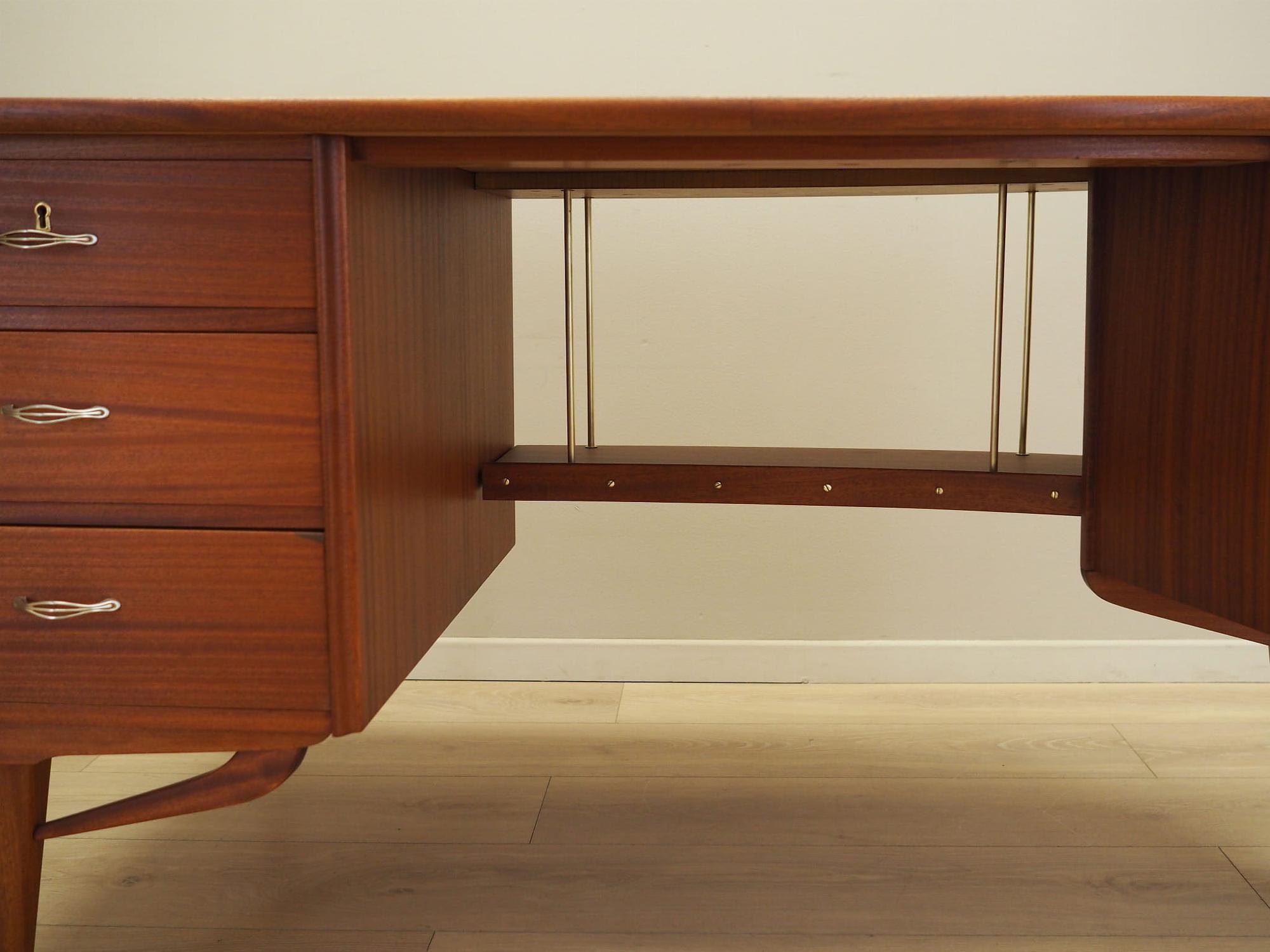 Mahogany Schreibtisch 1960 Jahre 12