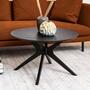 Glasgow Couchtisch Holz Schwarz 2