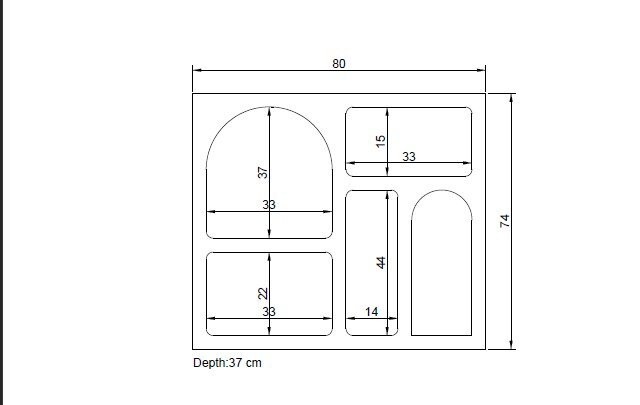 Konsole Cave Sideboard 80cm 7