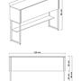 Luxury sideboard wood veneer gold white 9