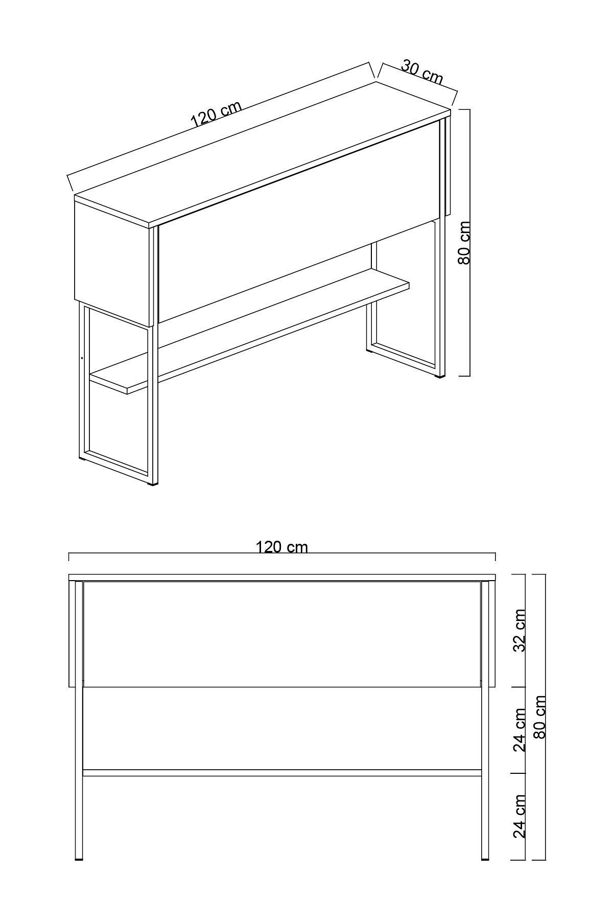 Luxe Sideboard Holzfurnier Gold Weiß 9