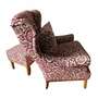 Sessel und Hocker Textil Holz Mehrfarbig 2