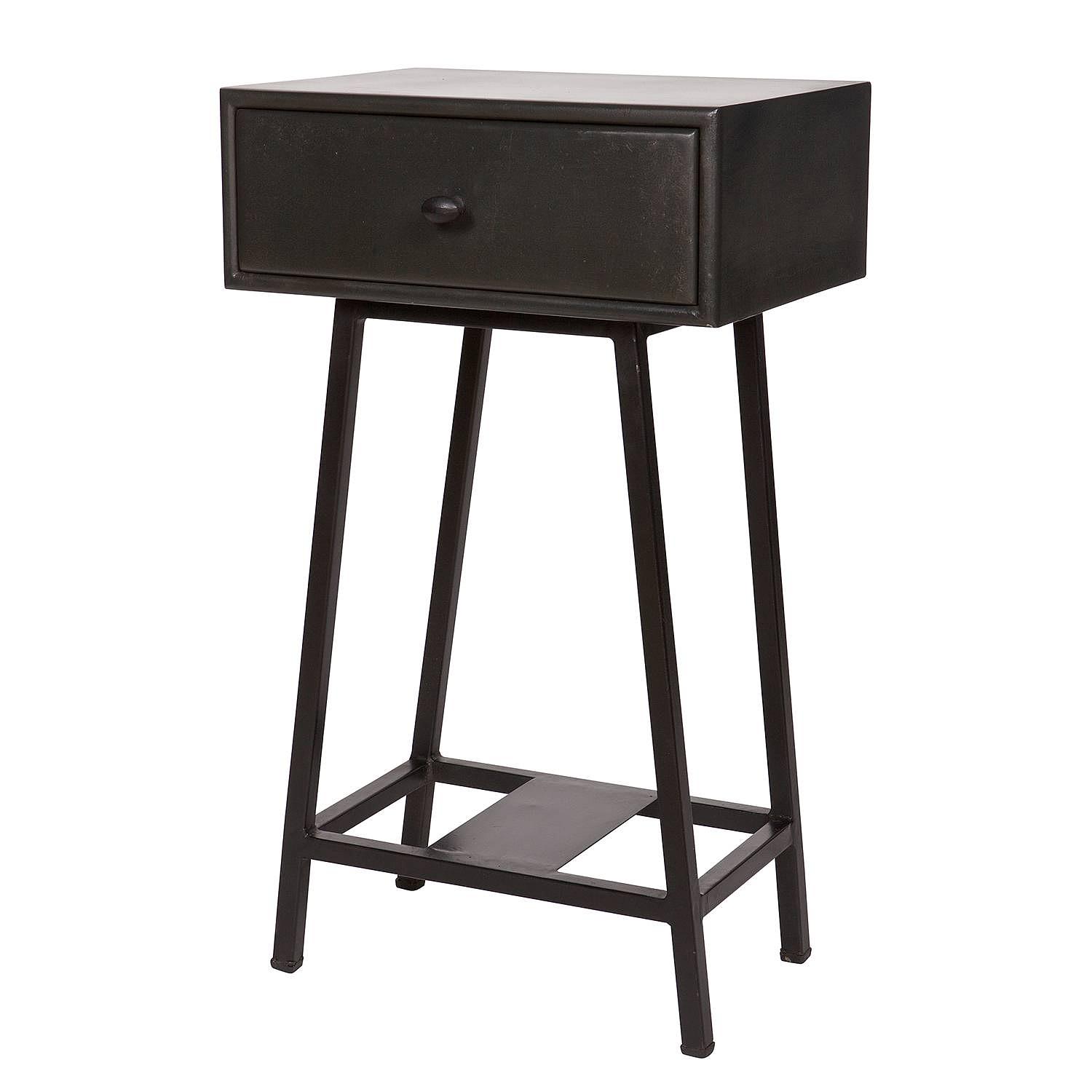 Kait Side Table Mango Solid Black 1