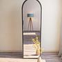 Emma Freestanding Mirror Black 50cm x 160cm 2
