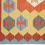Short pile rug Kilim Virgin wool Red Yellow 2