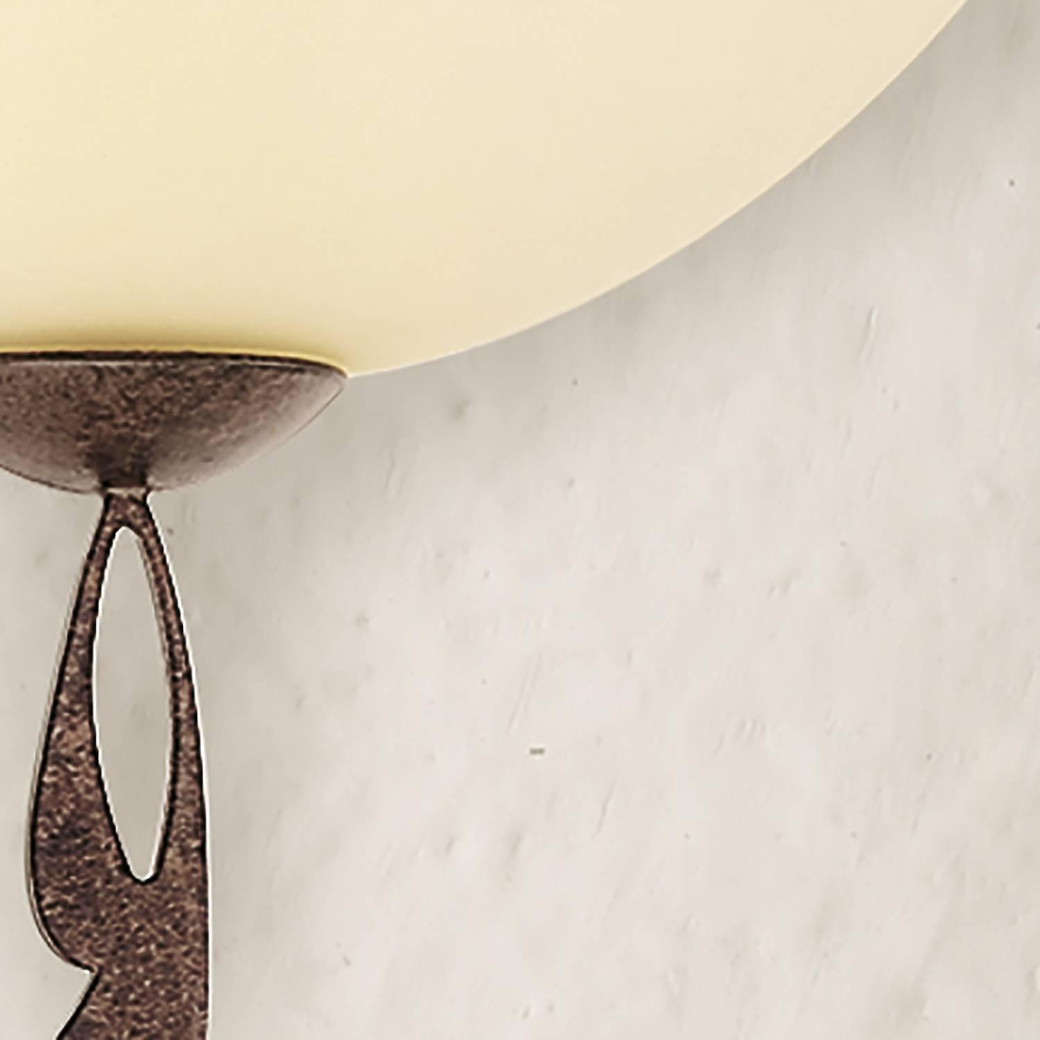 Wall lamp 1910 II Frosted glass Iron 3