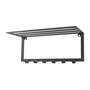 Wandgaderobe Metall Schwarz 0