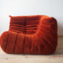 Togo Ecksofa Cord Bernsteinorange 1