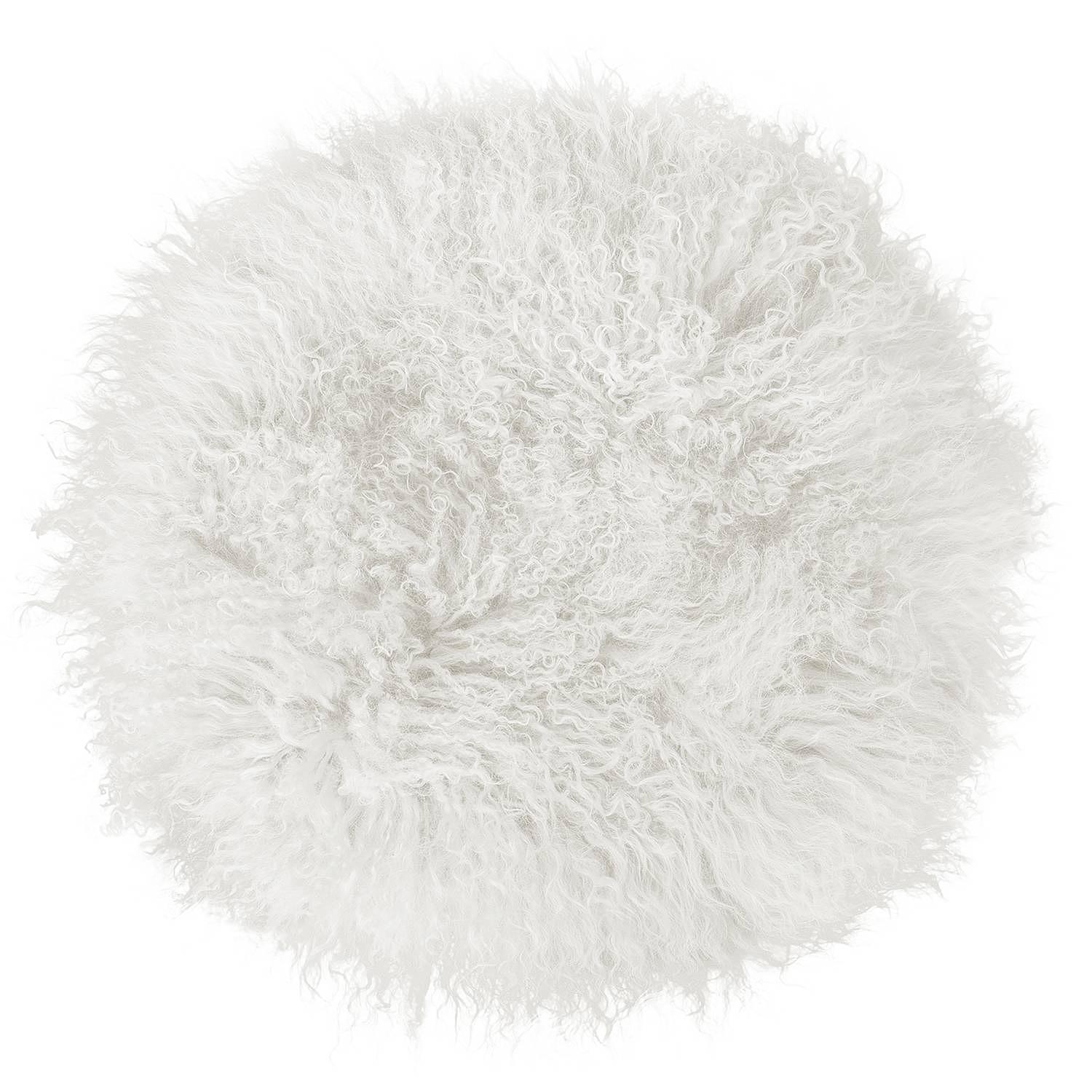 Sitzkissen Pamina Tibetlamm Weiß 1