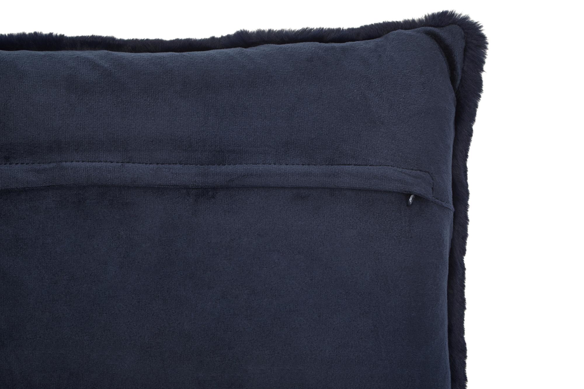 Bosie Lamina Marineblau quadratisches Kissen 4