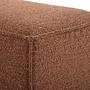 Daphne 1-seater chaise longue Right Pebble Rust 3