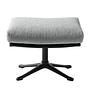 Hocker Hepburn mit Kreuzfuß Hellgrau 4
