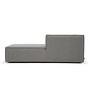 Dane 1-Sitzer Récamiere Rechts Maya Warm Grey 3