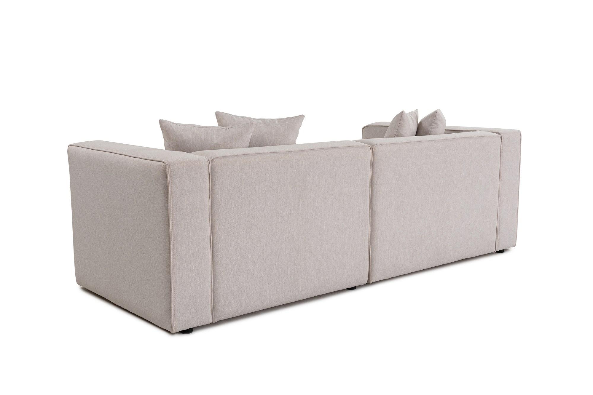 Mora Ecksofa Rechts Beige 6