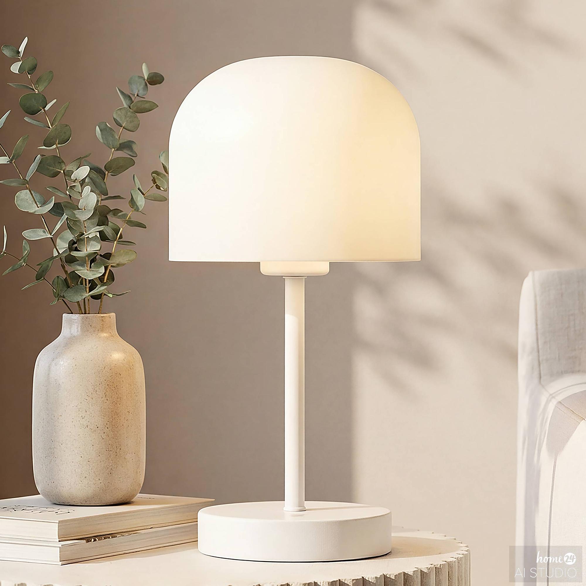 Brev Akku-Tischleuchte Dimmbar Weiß 0