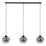 Lotus Pendant Lamp Aluminum Black 3-bulb 1