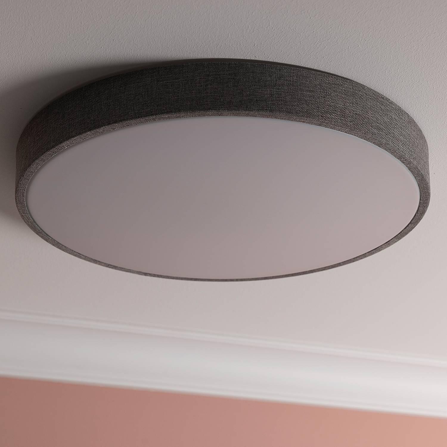 Filiz LED-Deckenleuchten Mischgewebe Eisen Ø49cm 2