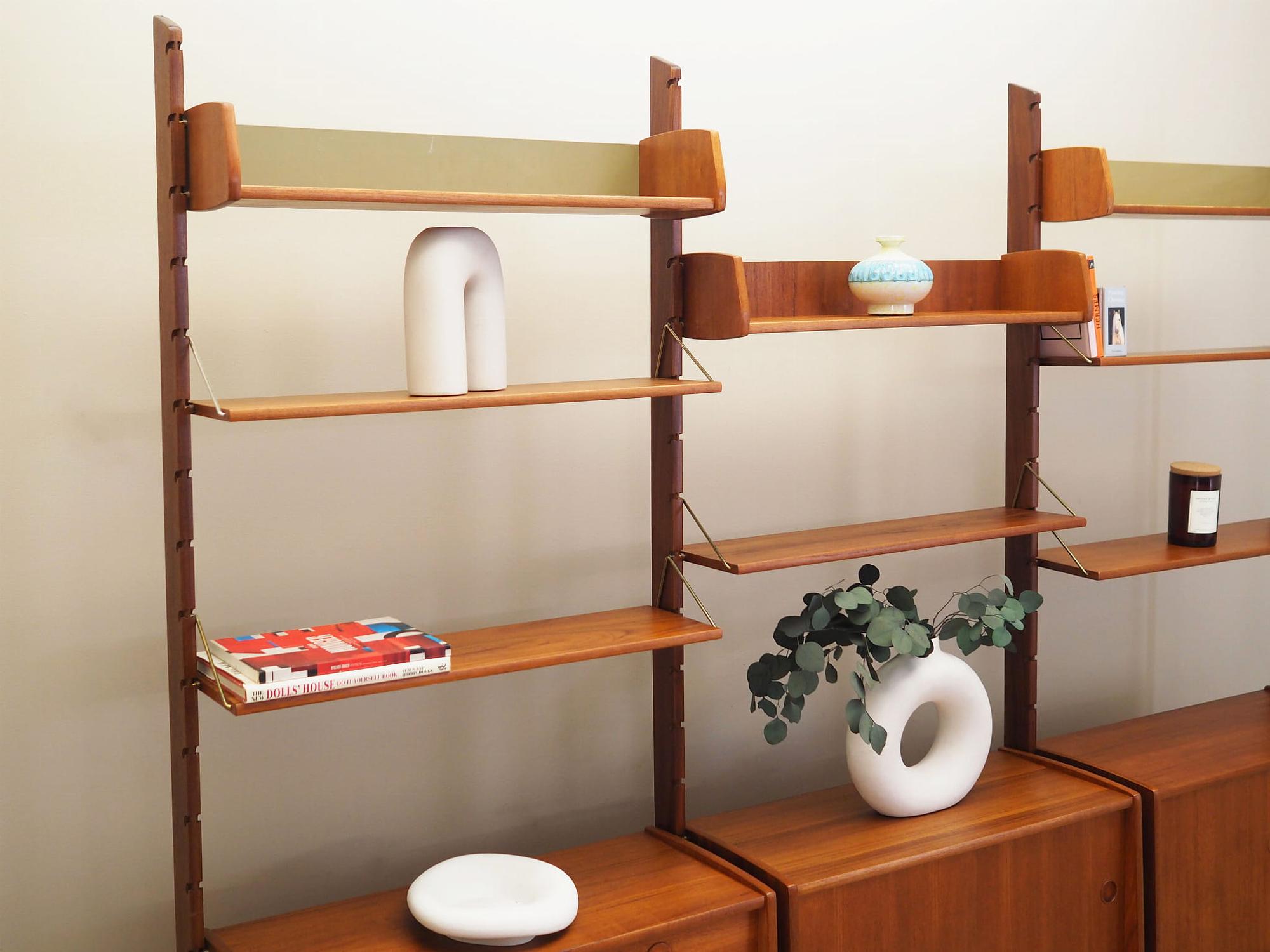 Wall shelf Teak wood 1960s 3